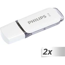 USB Flash 32GB Philips USB 2.0 2-Pack Snow Edition Shadow Grey