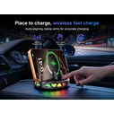 XO Ασύρματος Φορτιστής Qi Pad 15W με Περιστροφή 360° (WX048) - Gunmetal