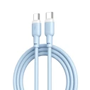 Καλώδιο USB XO NB208B Φόρτισης TypeC Σε TypeC 60W 1m Μπλέ
