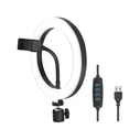 Logilink Smartphone-Ringlicht, DM 20cm, 1.8m cable