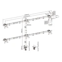 Βάση Monitor Sbox TABLE STAND FOR 6 17'-32' VESA 100x100 MAX