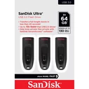USB Flash 64GB SanDisk ULTRA USB 3.0 Flash 3 / Pack