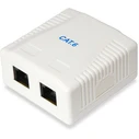 Πρίζα Δικτύου Equip Cat6 2xRJ45 UTP RAL 9010 white