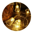Modee Φωτάκια Χριστουγεννιάτικα LED 50 θερμό λευκό 4,9 μ. με τροφοδοτικό