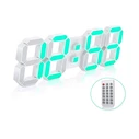 EDUP EH-LED1319 3D LED Ρολόι Τοίχου/Επιτραπέζιο 9.5" με Τηλεχειριστήριο και Νυχτερινό Φωτισμό
