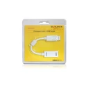 Αντάπτορας DisplayPort Delock DP -> HDMI M/F 0.22m white