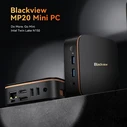 Mini PC Blackview Intel N150 8gb Ddr4 256gb M.2 Ssd 2280 4k Dual Display Win 11 Pro Black