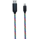 Καλώδιο USB 2GO "Tricolor"-m.LED-lighting-100cm