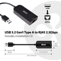 Αντάπτορας Δικτύου USB Club3D 3.2 Typ A > RJ-45 2.5Gb