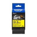 Ταινία Ετικετογράφου Brother P-Touch HSe-661E - 31mm x 1.5m - Black on Yellow