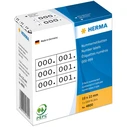 Ετικέτες Herma numerics. 3x self-adhesive 10x22 mm White/Black