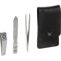 Αξεσουάρ Νυχιών Zwilling CLASSIC INOX Neat's leather case, black, 3 pc
