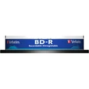 BD-R Verbatim 25GB 10pcs Spindel 6x White Blue Surface