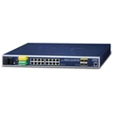 Network Switch Planet Industrial L2+ 16-Port 10/100/1000T + 4-Port