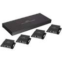 HDMI Extender Lindy & Splitter & IR Cat6 Loop Out 4 Port 50m