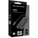 Docking Station Conceptronic USB-C->2xHDMI,GbE,PD,3xUSB3.0 0.25 gr