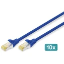 Καλώδιο Δικτύου Digitus CAT 6A S/FTP 10 pieces, 3m, blue