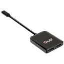 USB Hub Club3D 3.2 Typ C > 2x DP 4K60Hz St/Bu retail
