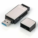 Card Reader Hama USB 3.0 Multi SD/microSD Alu black/silver