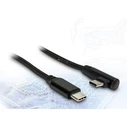 Καλώδιο USB Inter-Tech Type C to Type C 90°, 1m Black