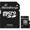 Κάρτα Μνήμης microSD 4GB MediaRange SD CL.10 inkl. Adapter