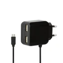 Φορτιστής Πρίζας LogiLink +Micro-USB-Cable 2 x USB Port