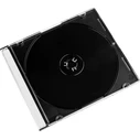 Θήκη DVD 1x25 Hama Slim CD Jewel transparent/black 51167