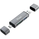 Card Reader Equip 3.0 SB-C & USB-A SD/MicroSD