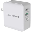 Φορτιστής Πρίζας RealPower DeskCharge-65 Travel Wall Charger White