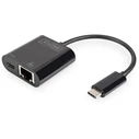 Αντάπτορας Δικτύου USB Digitus Type-C PD Unterst t.