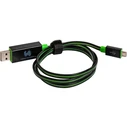 Καλώδιο RealPower Floating micro USB green