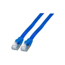 Καλώδιο Δικτύου EFB RJ45 FlachU/FTP, Cat.6A, PVC, 0,25m, Blue