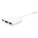 Docking Station USB Equip USB-C St to HDMI-/USB-A-Bu PD-0.15cm white 4K30