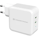 Φορτιστής Πρίζας Conceptronic 2Port 100W,1xUSB-C/1xUSB-A PD white