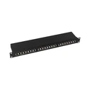 Patch Panel Logilink 19" installation Kat.6 STP 24 Port, Black