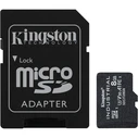 Κάρτα Μνήμης microSD 8GB Kingston SDHC (Class10) w.A A1 retail