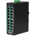 Network Switch Trendnet 16-Port Industrial Gigabit PoE+ DIN-Rail