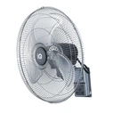 Επιτοίχιος Μεταλλικός Ανεμιστήρας IQ 45εκ Με Τηλεκοντρόλ Mwf-18r Silver