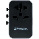 Φορτιστής Πρίζας Verbatim Universal UTA-04 3xUSB-A,2xUSB-C