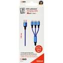 Καλώδιo USB 2GO 3 in 1 - Blue - 150cm f. Micro-USB