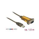 Καλώδιο USB Delock USB-A to RS232 DB9 male / female 1.5m