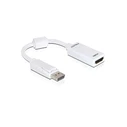 Αντάπτορας DisplayPort Delock DP -> HDMI M/F 0.22m white