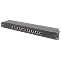 Patch Panel Digitus 1HE 16-Port Cat6 shielded Black