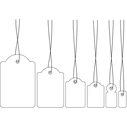 Ετικέτες Herma hang tags 32x50 mm with thread White 1000 St