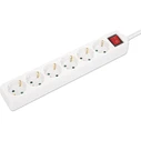 Πολύπριζο Manhattan 6way, 2m White