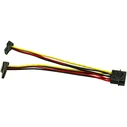 Αντάπτορας Inter-Tech 1x Molex to 2x SATA Power 90° 0,15m