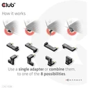 Αντάπτορας USB Club3D3.2 Typ C <> 3.2 Typ C angled St/B retail