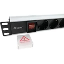 Πολύπριζο Equip 19"(1HE)8-fold Schukon. 1.8m Alu Sch