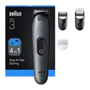 Braun Series 3 AIO3500 Ξυριστική Μηχανή Σώματος / Πρόσωπο Επαναφορτιζόμενη