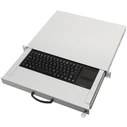Πληκτρολόγιο Για Καμπίνα Δικτύου Aixcase 19" Rack 1U DE Touchpad USB lightgray